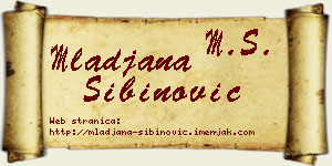 Mlađana Sibinović vizit kartica